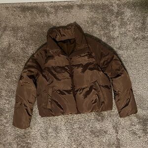 Women's Brown Puffer Jacket